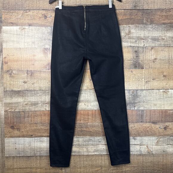 Lovers + Friends Denim Jesse High Rise Skinny Jeans Black SZ 30 - Picture 4 of 12